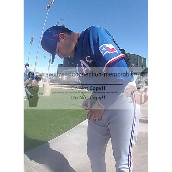 Cole Winn Autographed Baseball Proof Photo - Genuine Texas Rangers Memorabilia - Picture 2 of 7